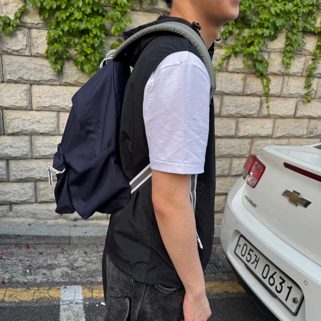 이스트팩 백팩 네이비 상품이미지3