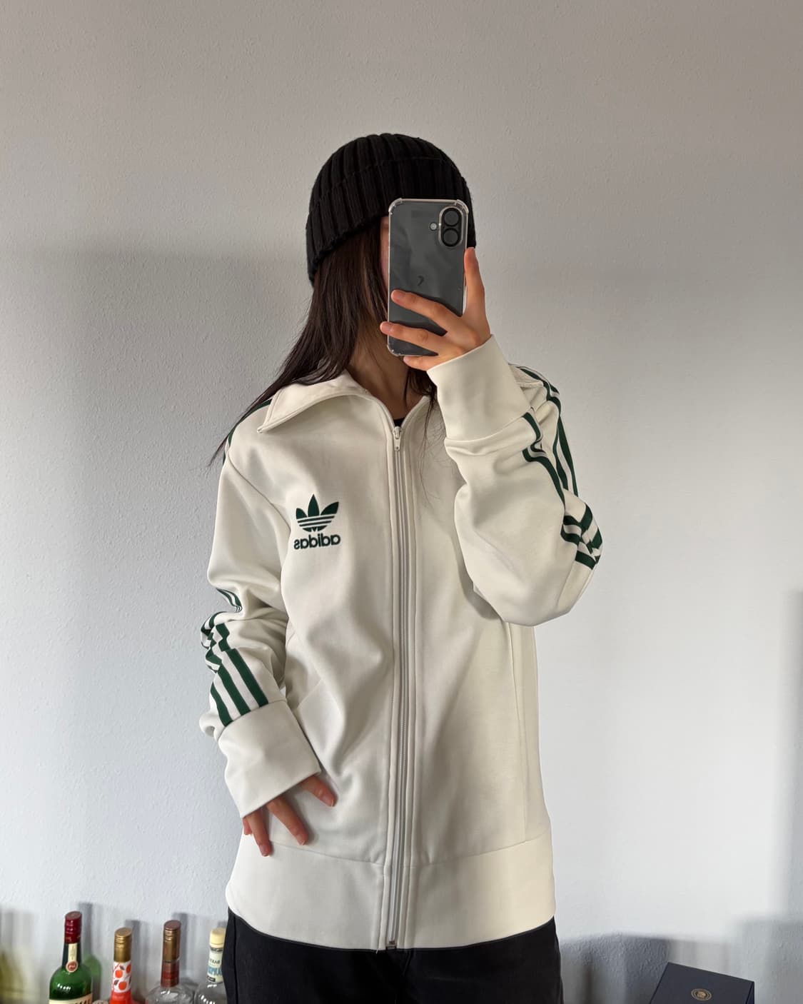 [M]아디다스 유로파 흰초 화이트 그린 트랙탑 져지 상품이미지2