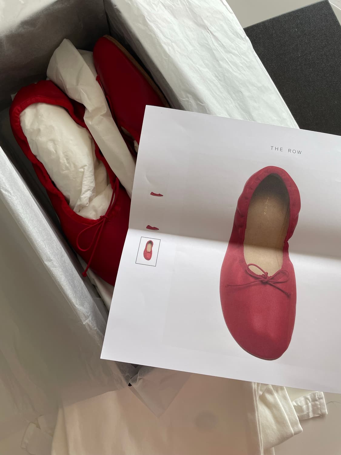 더로우 레드 발레리나 플랫 슈즈 39사이즈 제니 신발 상품이미지8