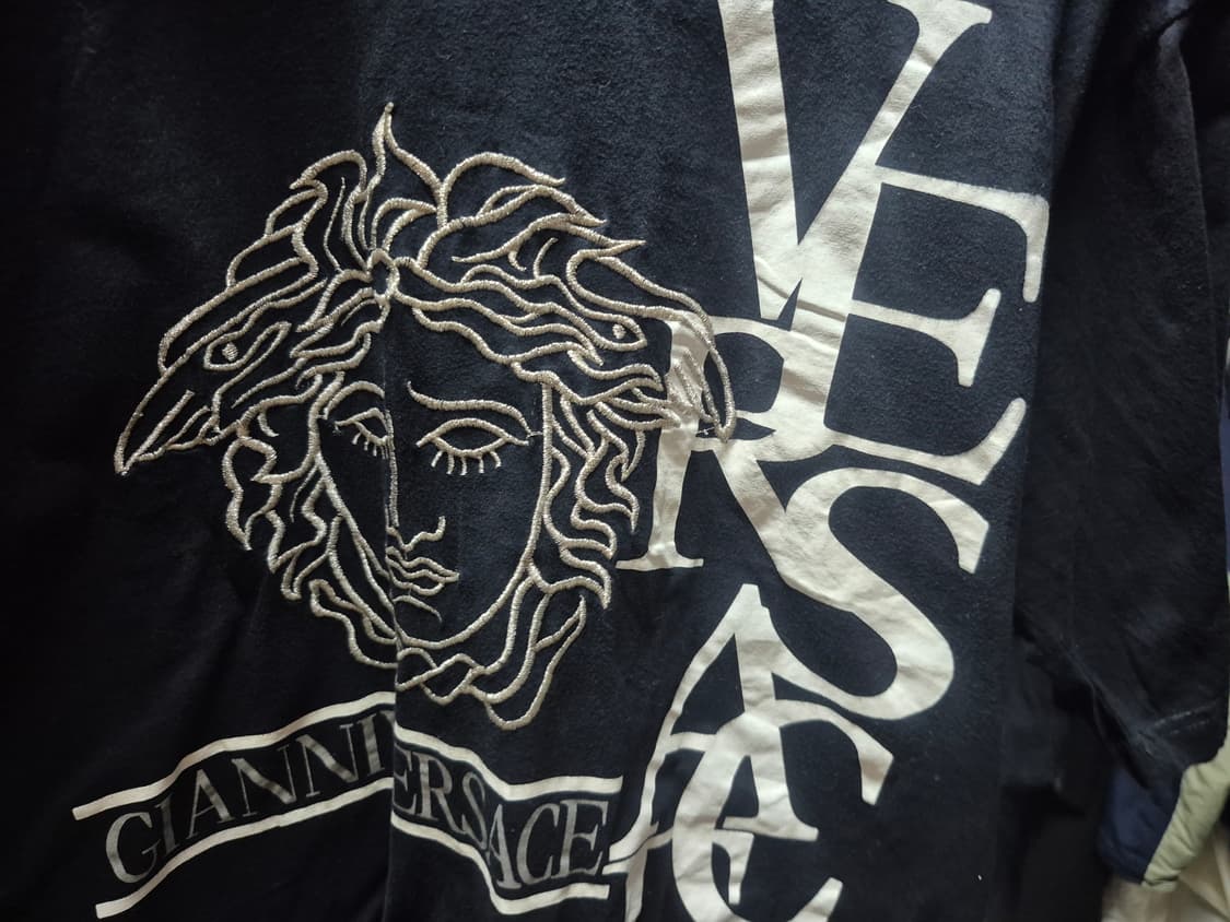 베르사체 VERSACE 메두사 엠브로이더리드 반팔 티셔츠 L 상품이미지2