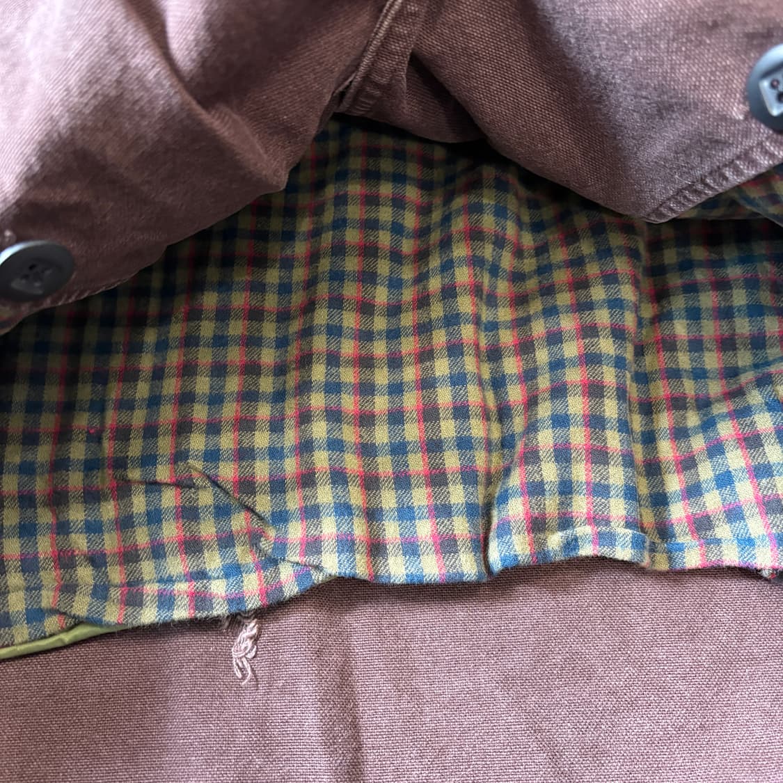 90s 90년대 llbean 생산 엘엘빈 버건디 헌팅 자켓 상품이미지7