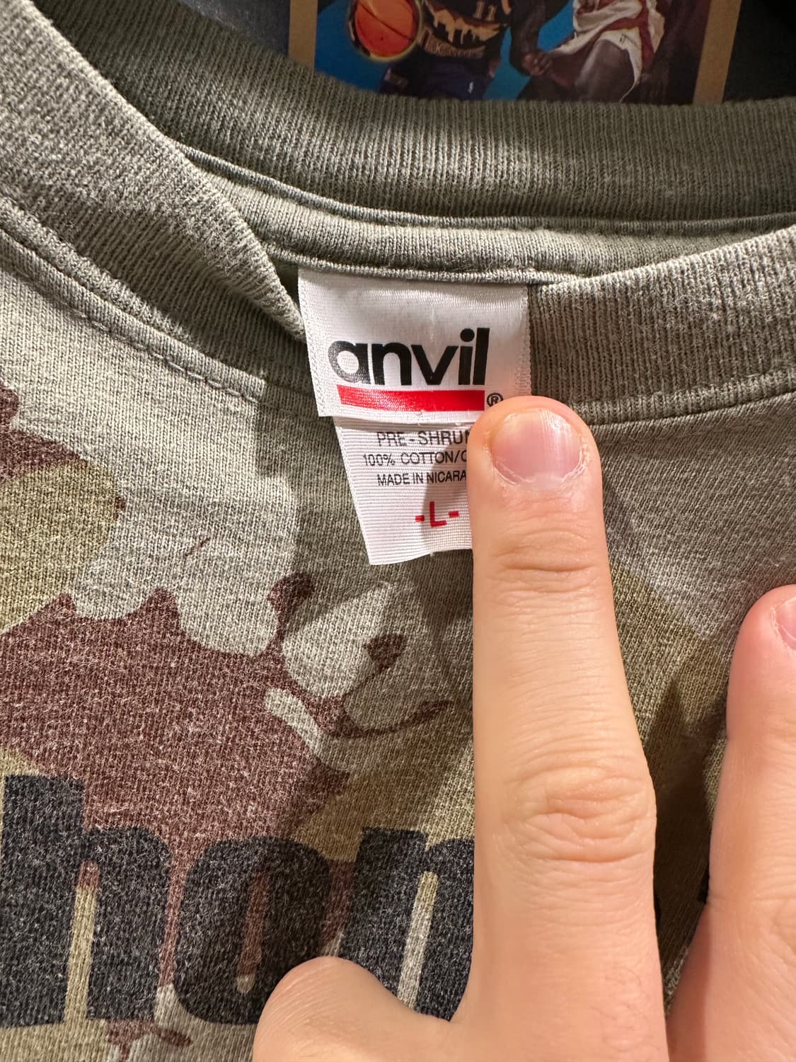 빈티지 00s 해치맨 카모 랩 티셔츠 상품이미지3