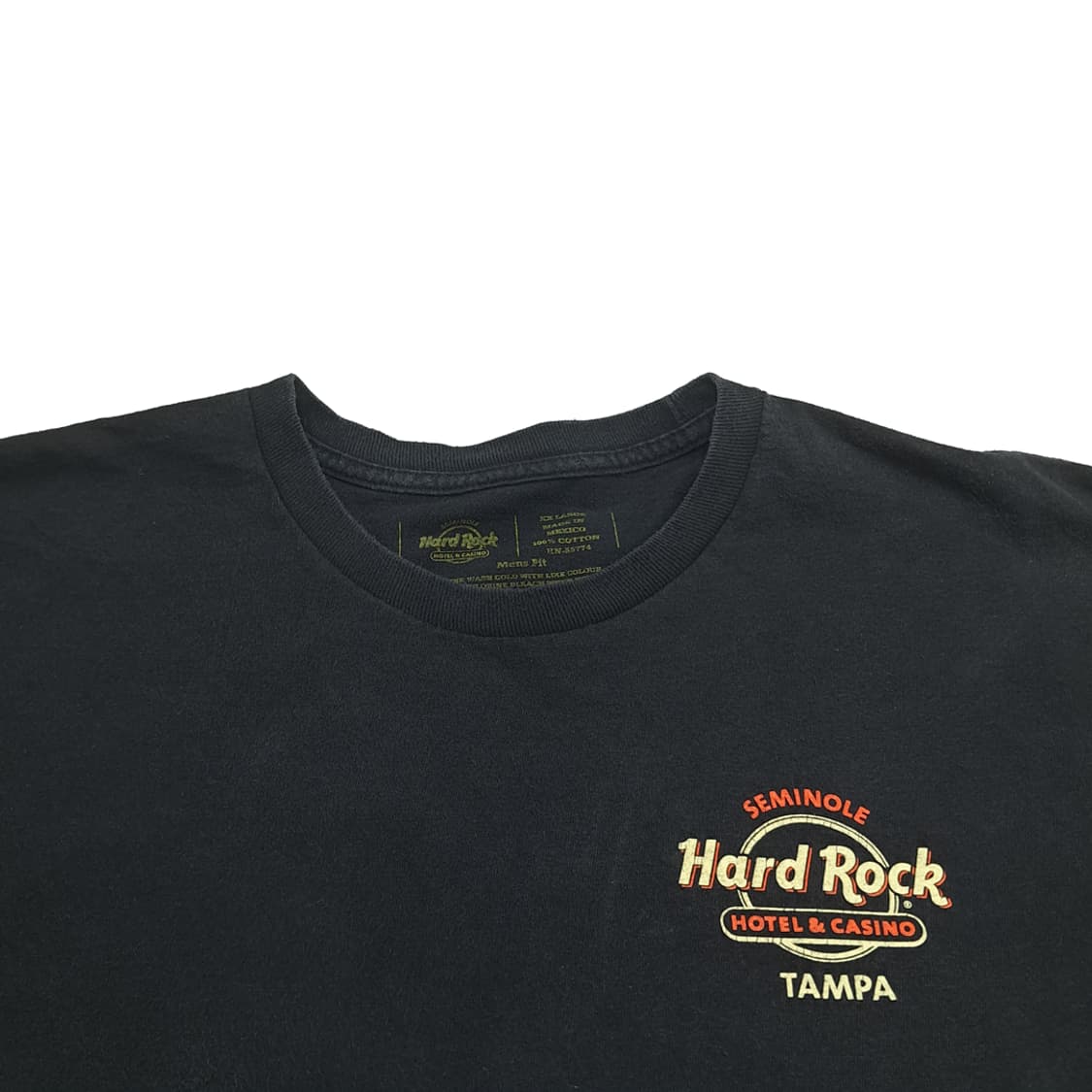 Co675 2XL 하드락 카페 Tampa 빈티지 블랙 반팔 티셔츠 상품이미지2