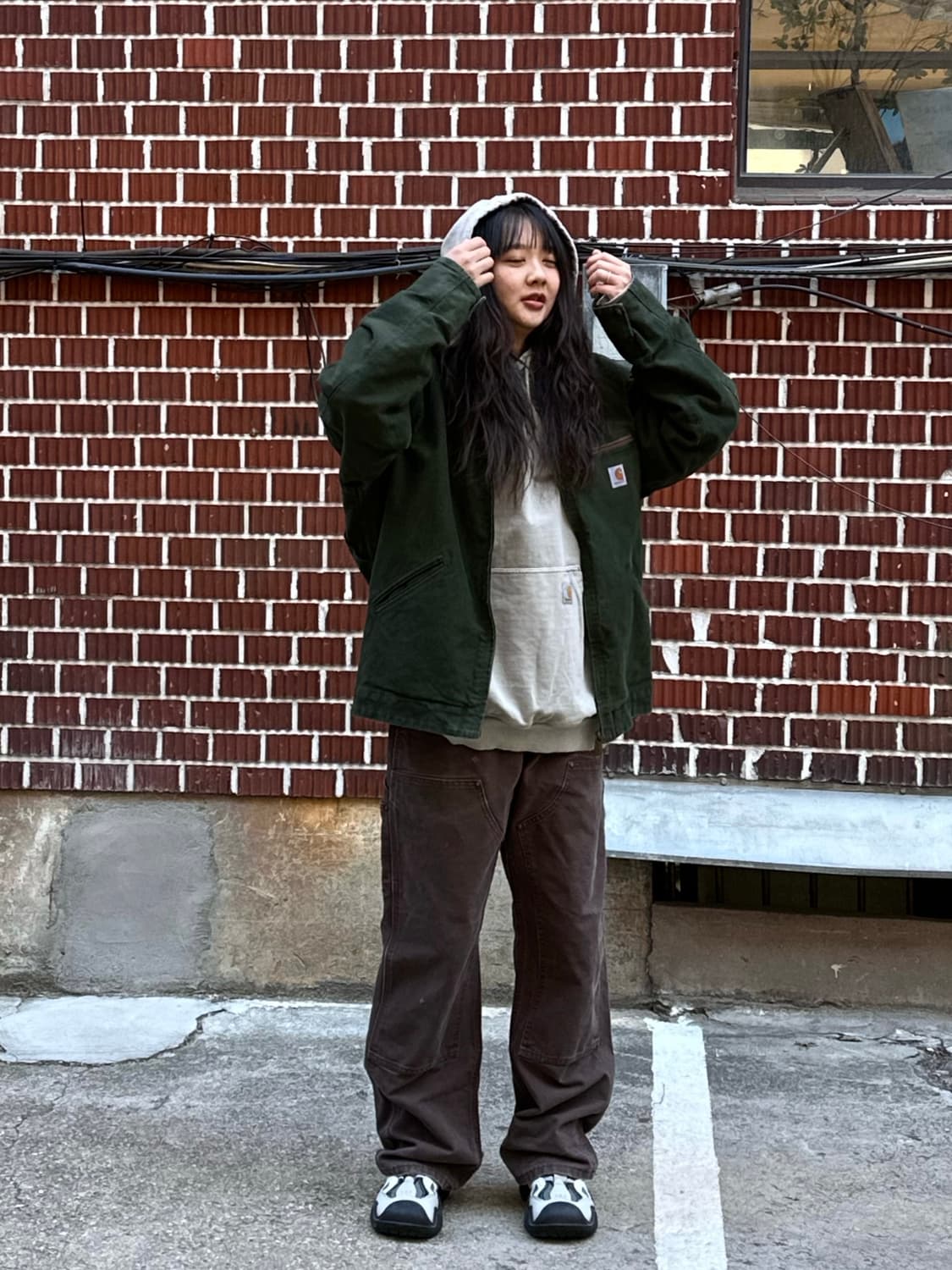 칼하트 디트로이트 자켓 칼하트 후드집업 칼하트 카펜터 코디 상품이미지2