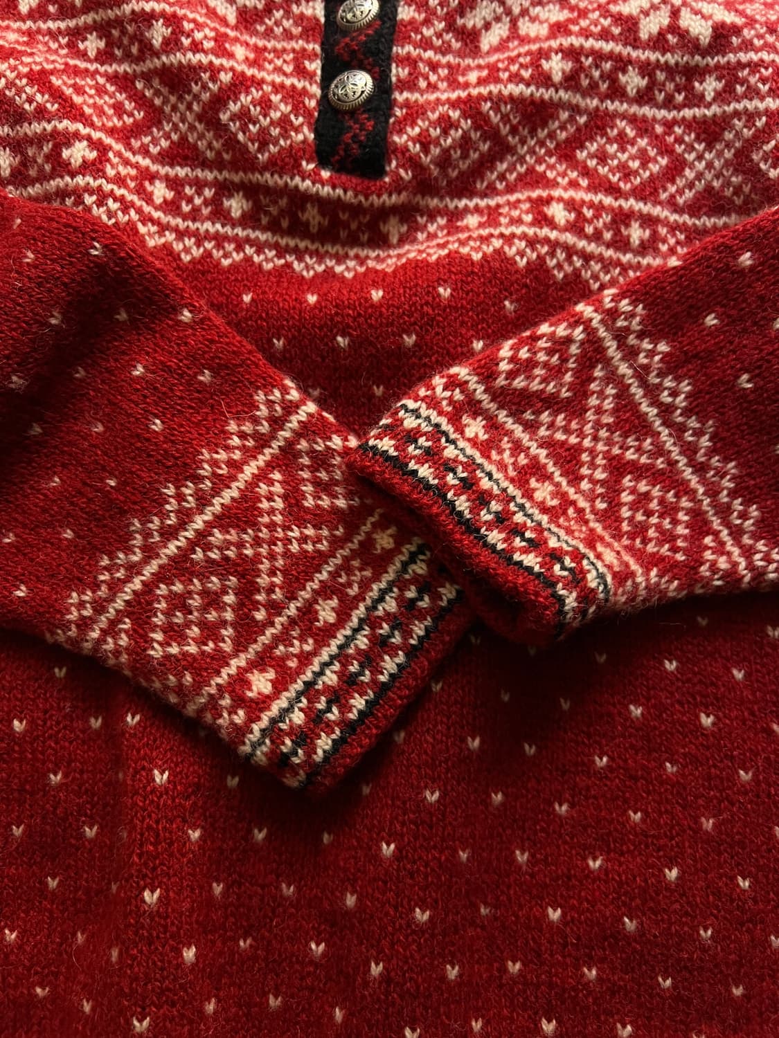 [L]90's 엘엘빈 Made in USA 노르딕 울 니트 상품이미지4