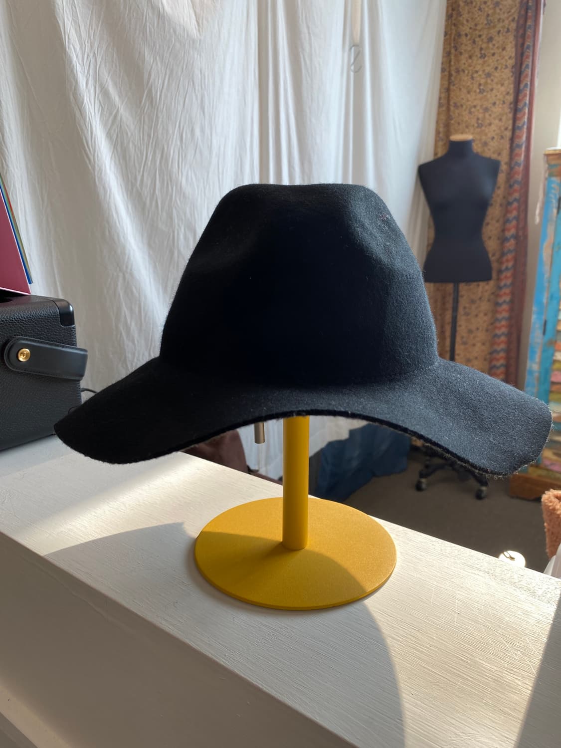 HEATHER 블랙 울100% 페도라(F) 상품이미지1