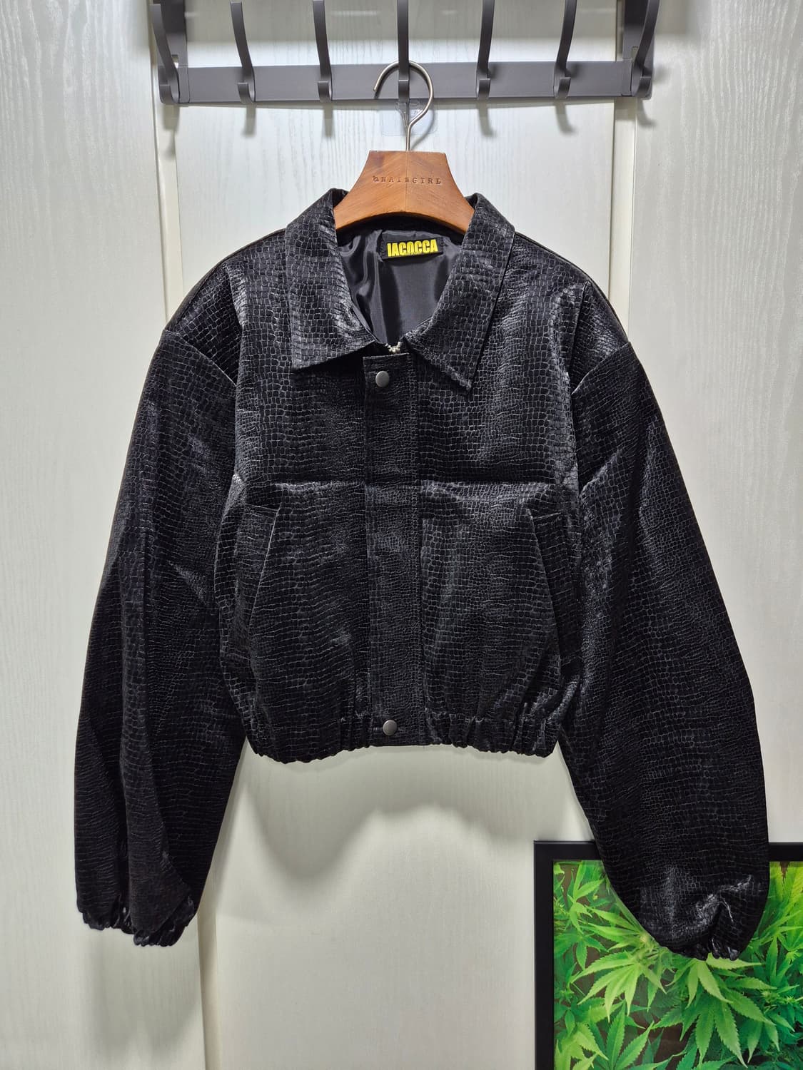 IACOCCA 블랙 크롭 자켓 상품이미지1