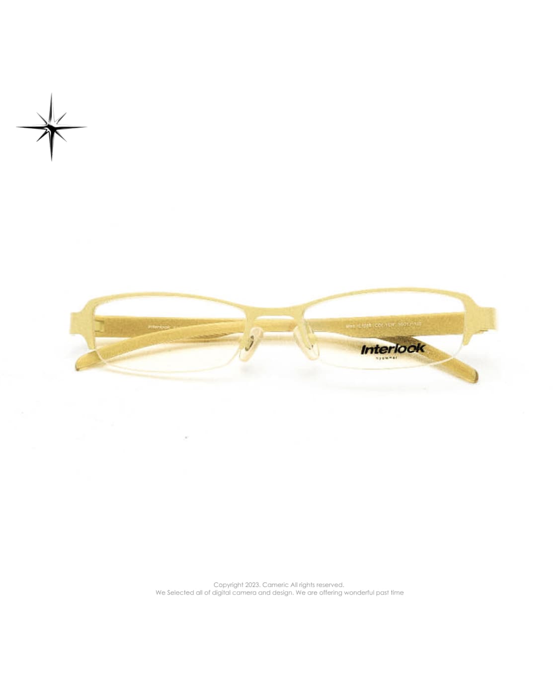 (Made in Hong Kong)Interlook 💛반무테 빈티지안경 상품이미지5