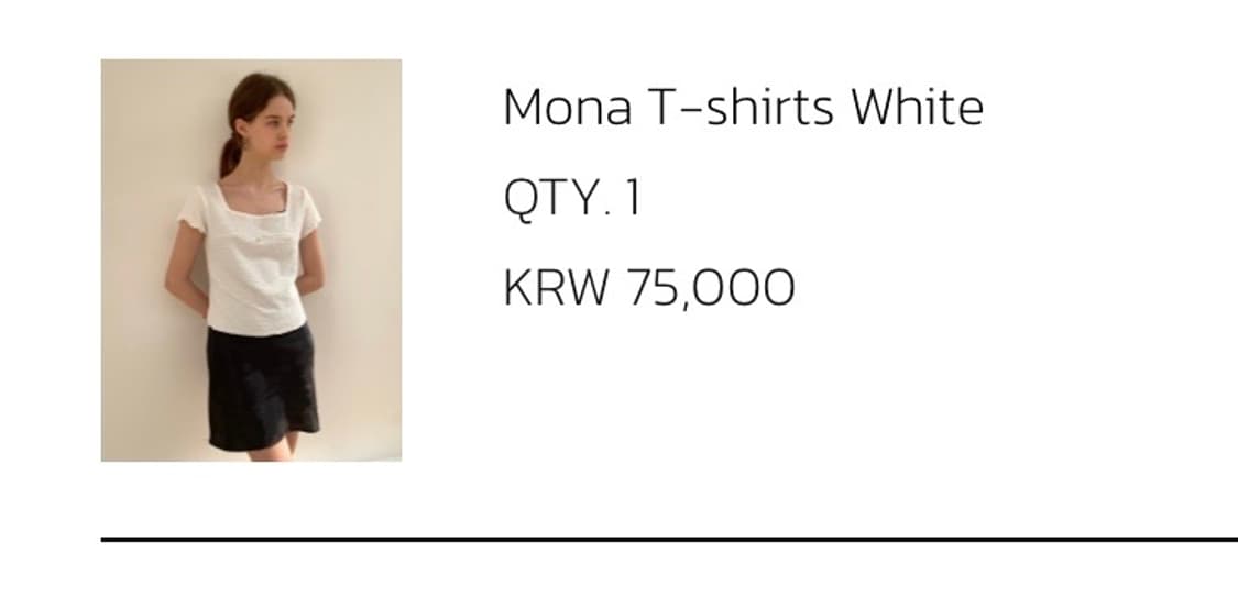 (새상품) 오브네어 July Pattern Tee,mona 2일괄판매 상품이미지6