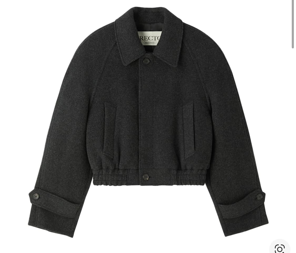 렉토 레글런 슬리브 울 점퍼 차콜그레이 S사이즈 팝니다 상품이미지1