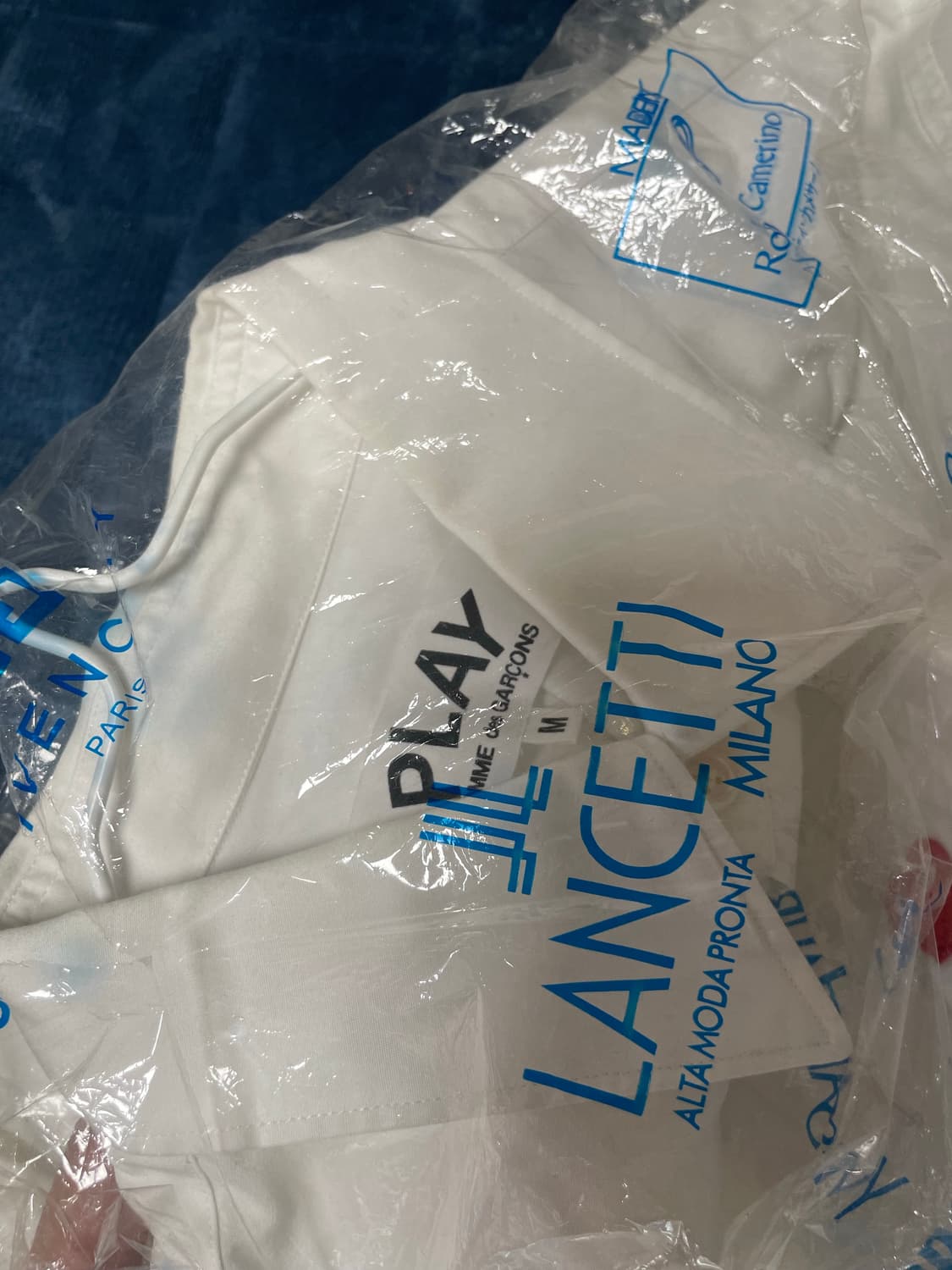 꼼데가르송 PLAY 화이트 셔츠 M 상품이미지2