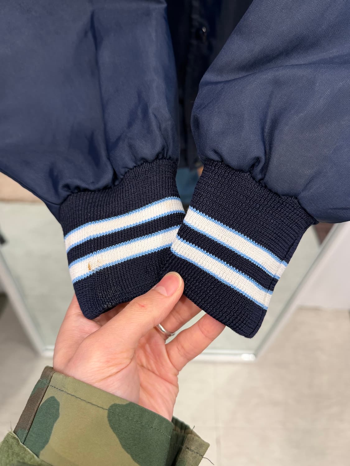 90s Vtg 빈티지 스타디움 새틴 자켓 (made in Canada) 상품이미지5