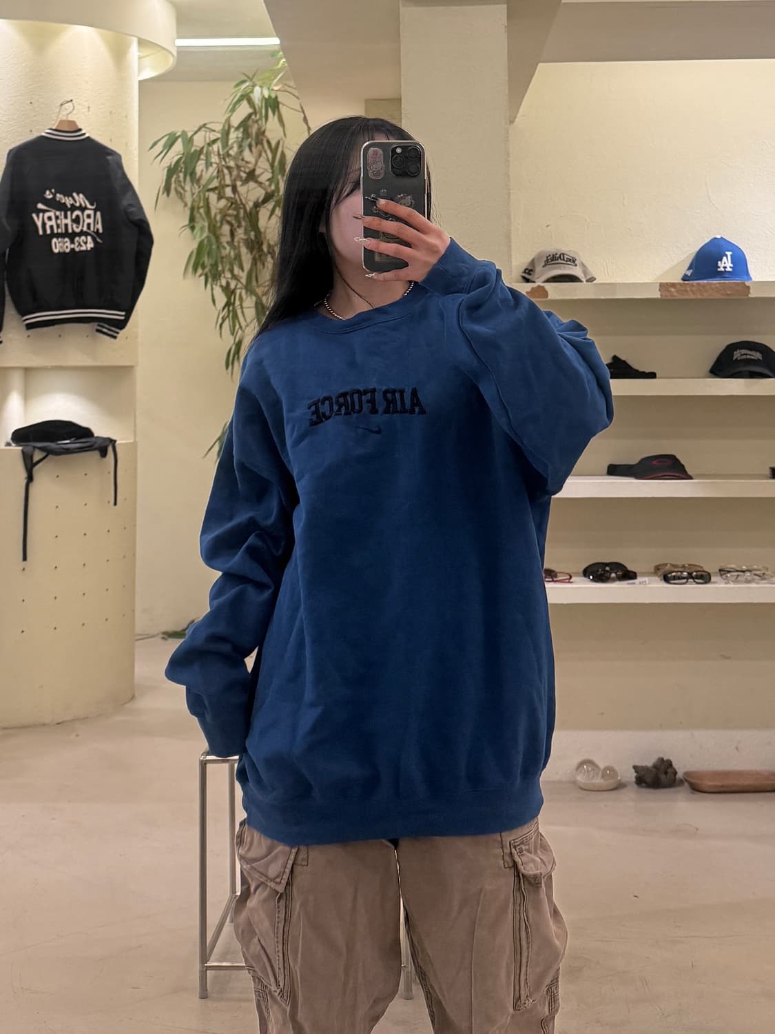 나이키 에어포스 빅로고 올드스쿨 맨투맨 U638 상품이미지1