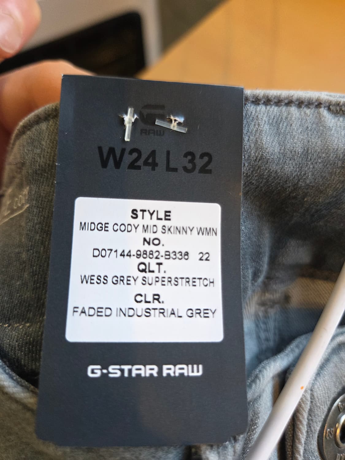 G-Star Midge Cody 청바지 그레이 데님(24)스판 상품이미지6