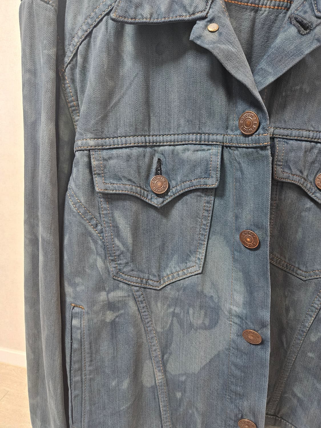 에드윈 워싱 데님자켓 L 상품이미지3