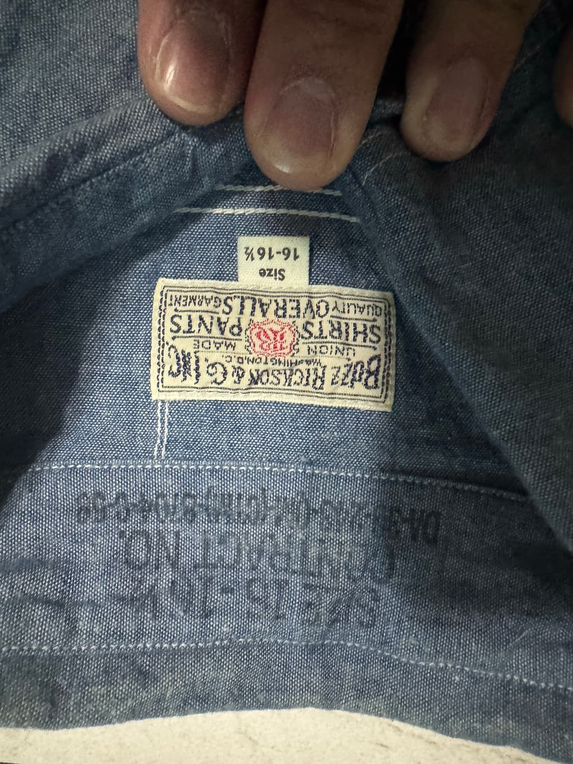 버즈릭슨 샴브레이셔츠 xl 상품이미지3