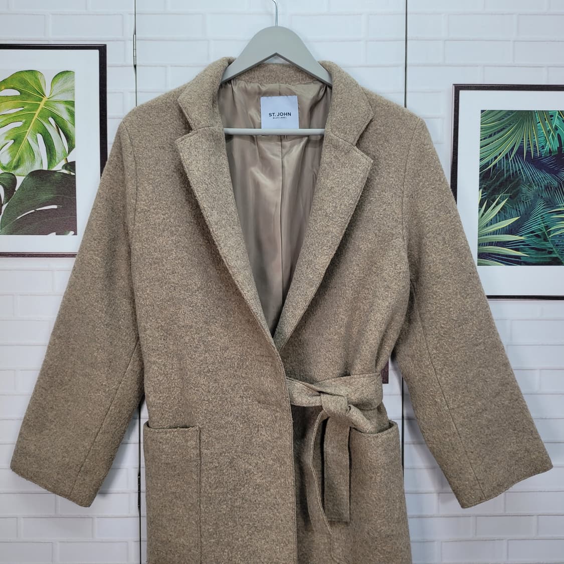 ST.JOHN 세인트존스 앙고라 모 롱코트 M 66사이즈 상품이미지2