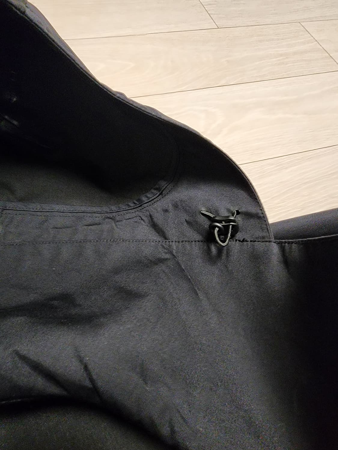 유니클로U 블록테크 후드 코트 블랙 L 피쉬테일 레인코트 모즈코트 상품이미지7