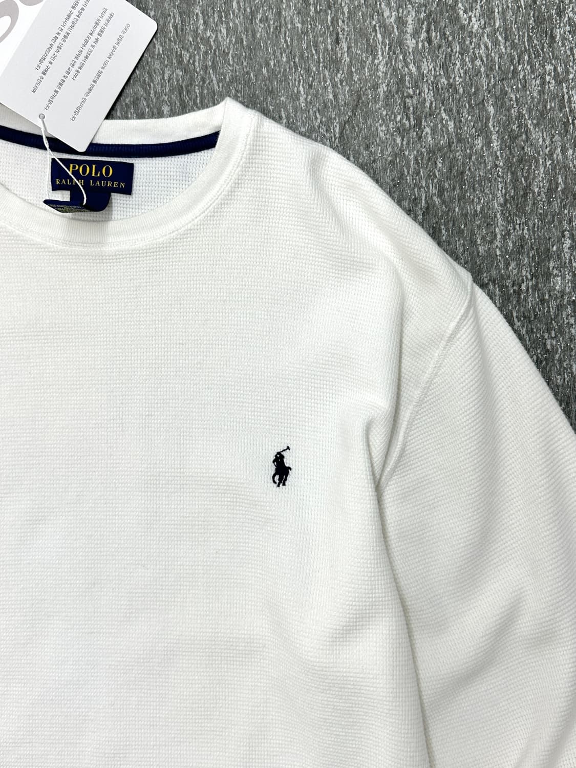 폴로 랄프로렌 화이트 와플 티셔츠  상품이미지6