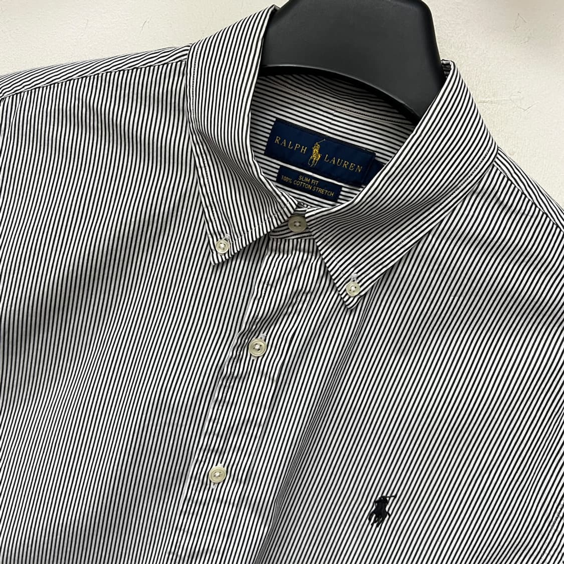 폴로 랄프로렌 슬림핏 스트라이프 셔츠 L 상품이미지3