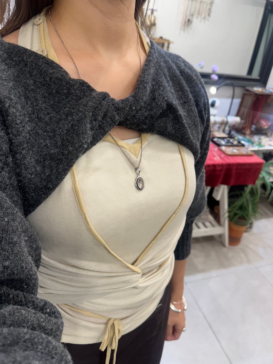  Vintage Quartz 925Silver Necklace 상품이미지5