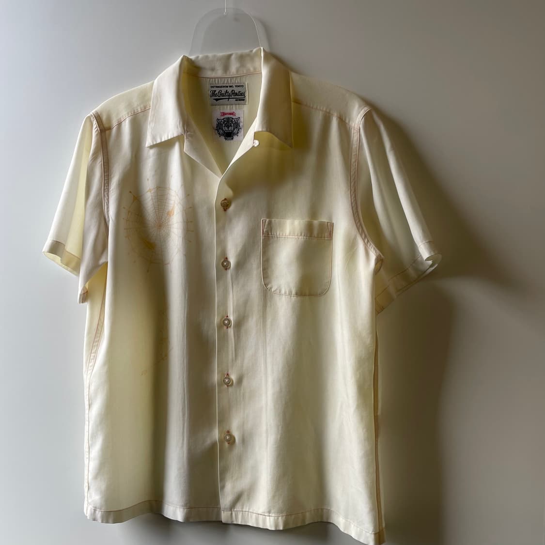 와코마리아 x 울프스헤드 오픈카라 레이온 반팔 셔츠 상품이미지3