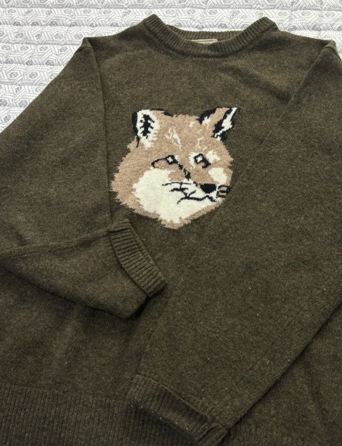 메종키츠네 폭스헤드 울 니트 105~110 상품이미지4