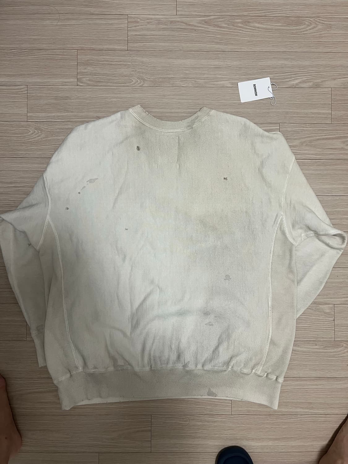 바우와우 빈티지에이징 스웻셔츠 XXL 상품이미지2