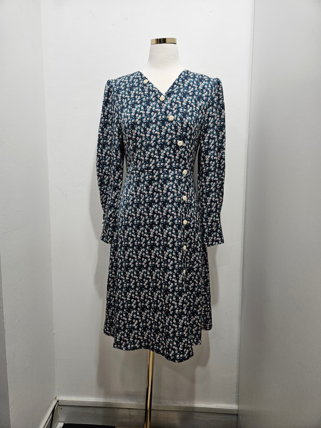 플라스틱아일랜드 잔꽃무늬 미디원피스 S 상품이미지2