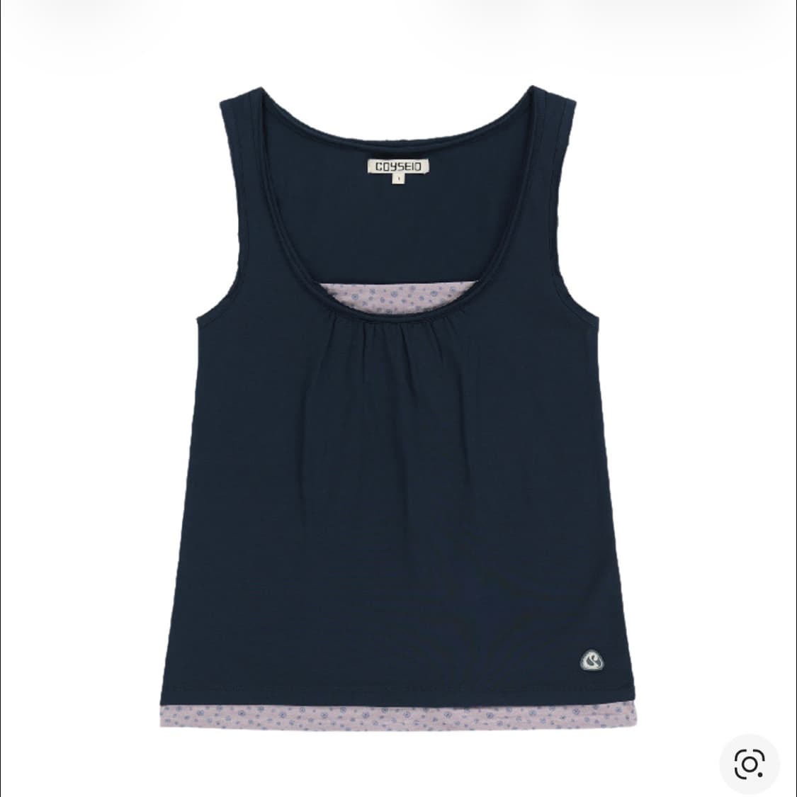 [새상품] 코이세이오 두두 레이어드 슬리브리스 네이비 상품이미지1