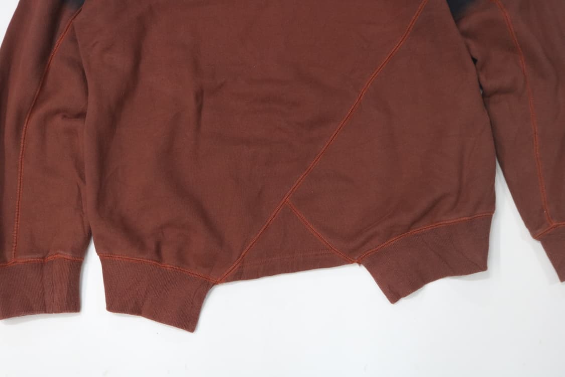 POINTLIGNE(포인트린) 빈티지 다잉 언밸런스 절개 맨투맨 (38) 상품이미지8