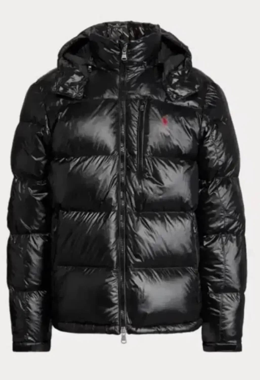 폴로 블랙 유광패딩 상품이미지1