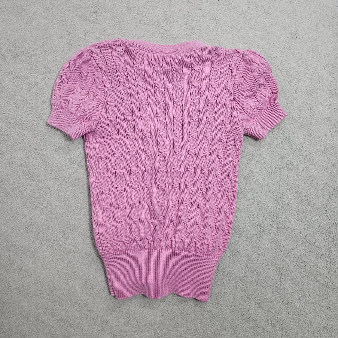 랄프 로렌 반팔 케이블 가디건 XS 상품이미지2