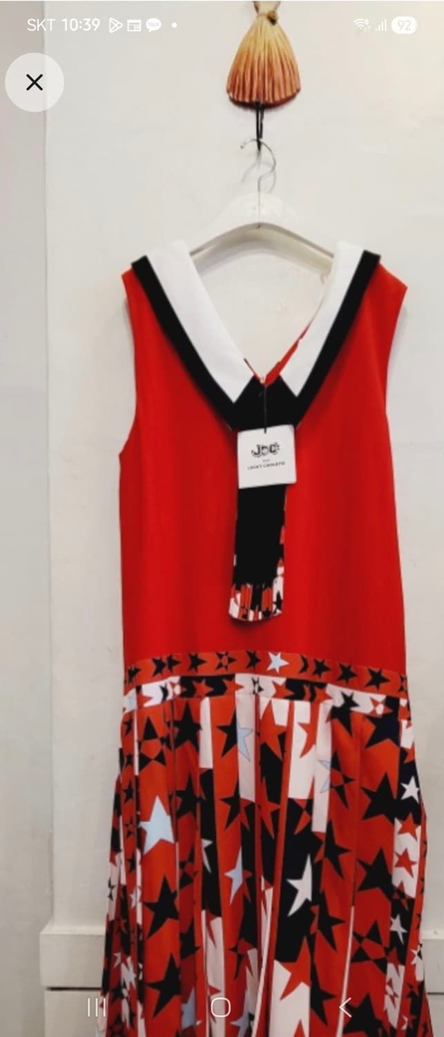 럭키슈에뜨 브이넥 롱 원피스 상품이미지3