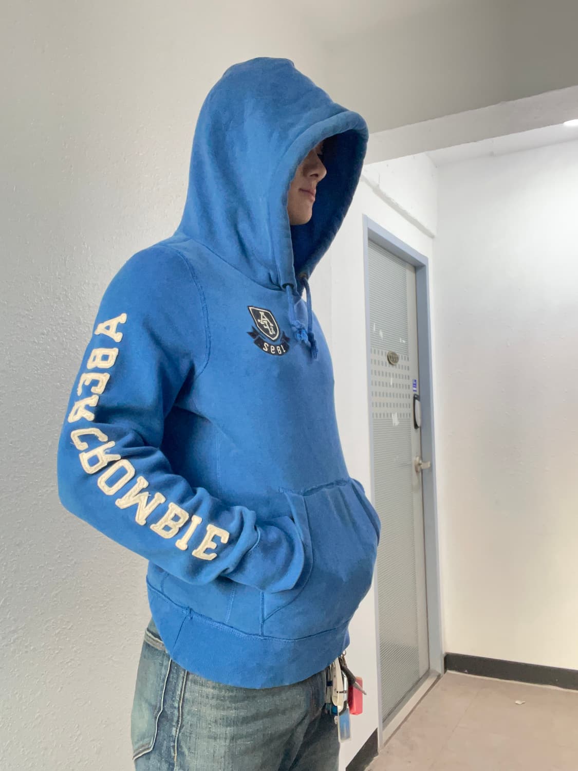 아베크롬비 블루 후디 상품이미지3