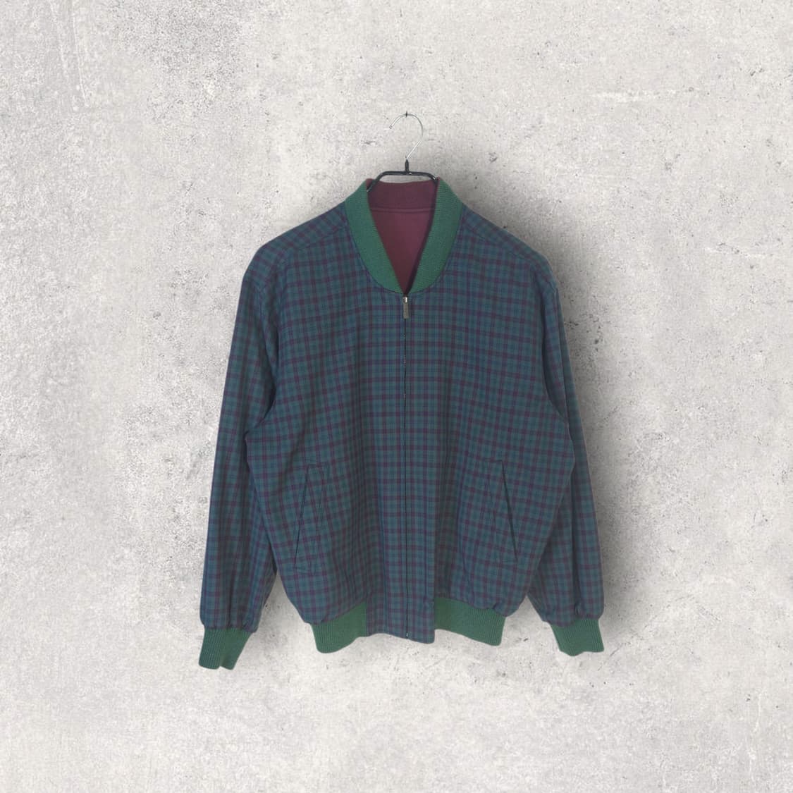 [LACOSTE ] 리버시블 블루종 자켓 (체크/버건디) 상품이미지3