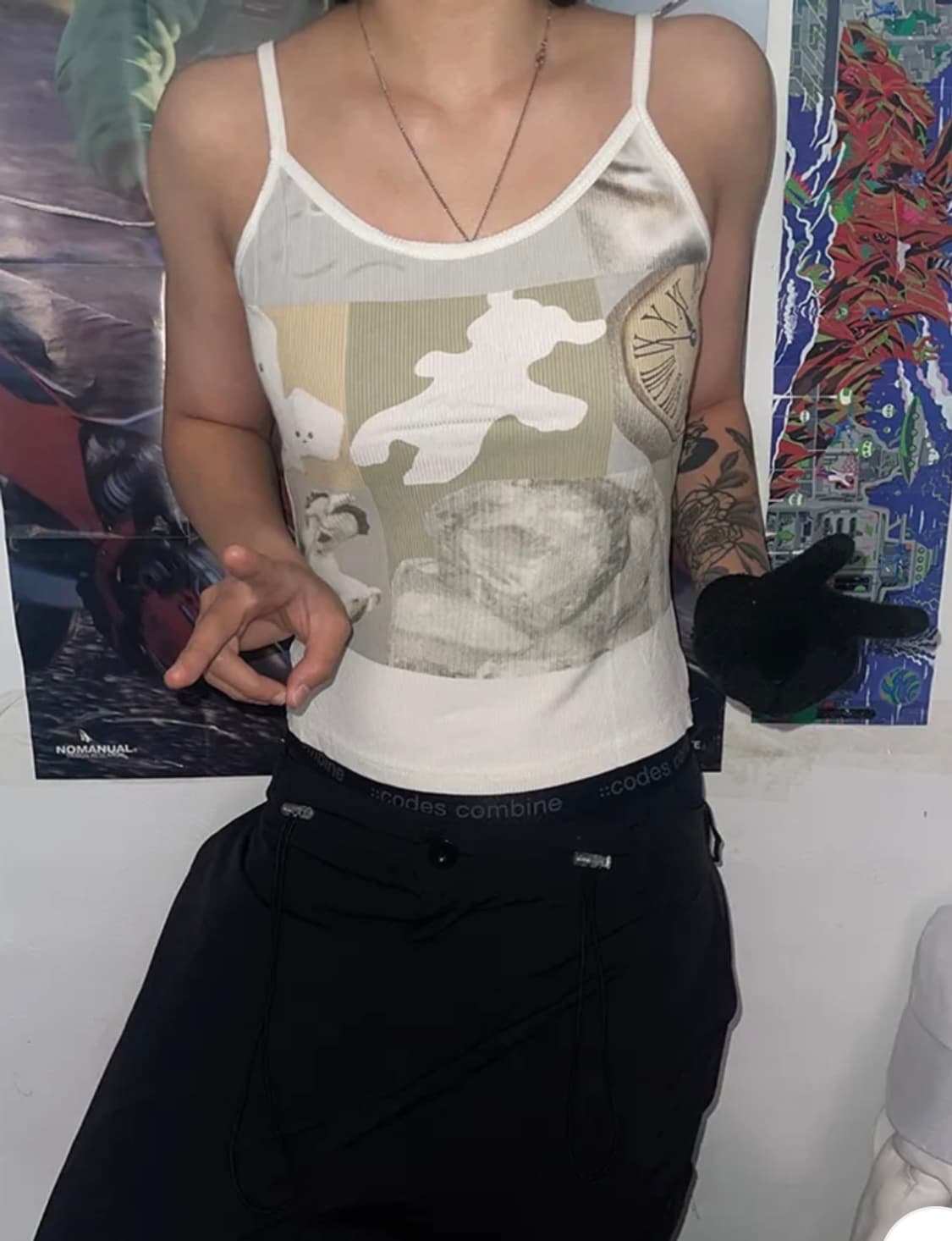 빈티지 프린팅 나시 상품이미지1