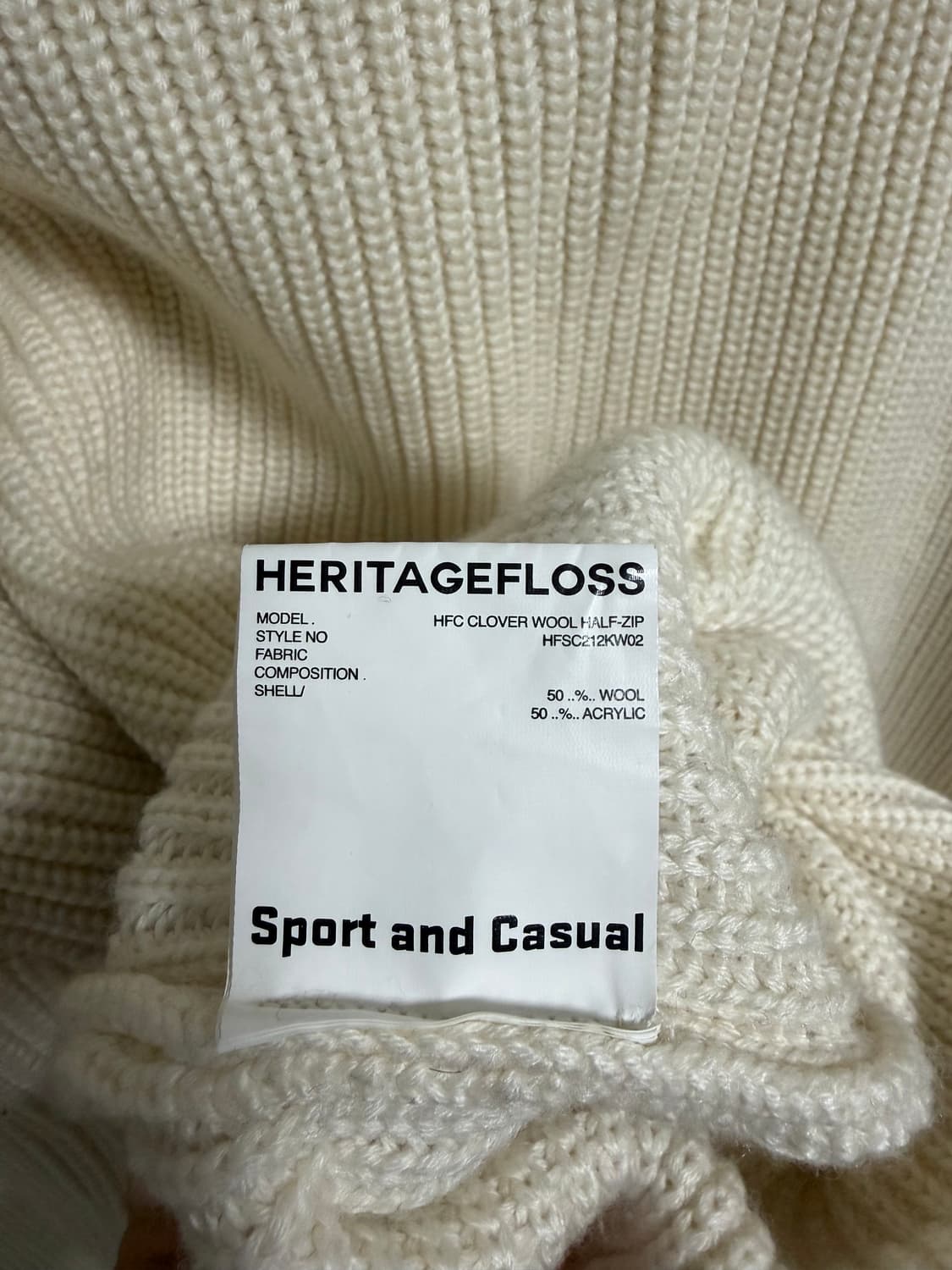 [M] 헤리티지플로스 하프집업 니트 상품이미지4