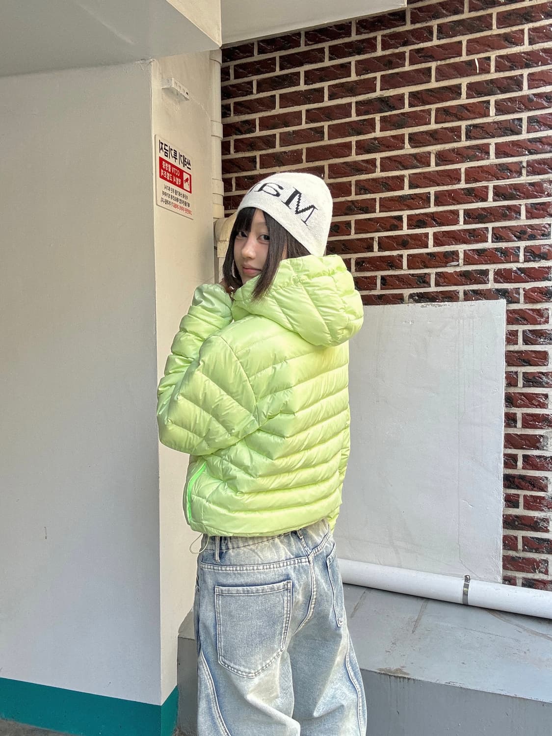 [unisex] 라이트웨이트 테크니컬 경량 패딩 - ivory Mens  상품이미지3