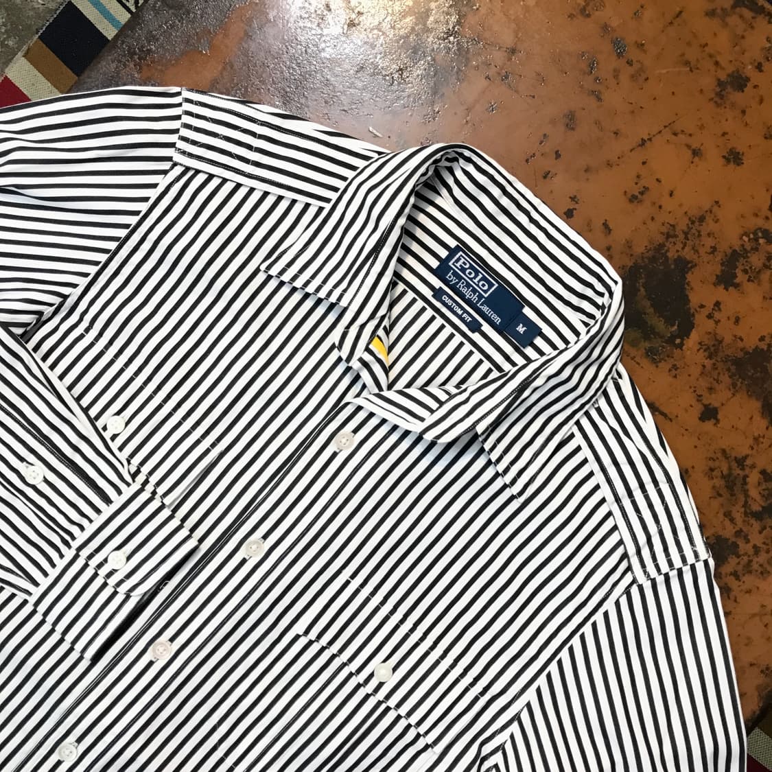 폴로랄프로렌 투포켓 블랙 스트라이프 헌팅 셔츠 여성 66 남성 102  상품이미지3