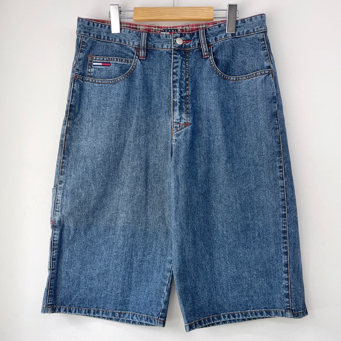 타미 진스 오버사이즈 데님 카펜터 하프 팬츠 상품이미지4