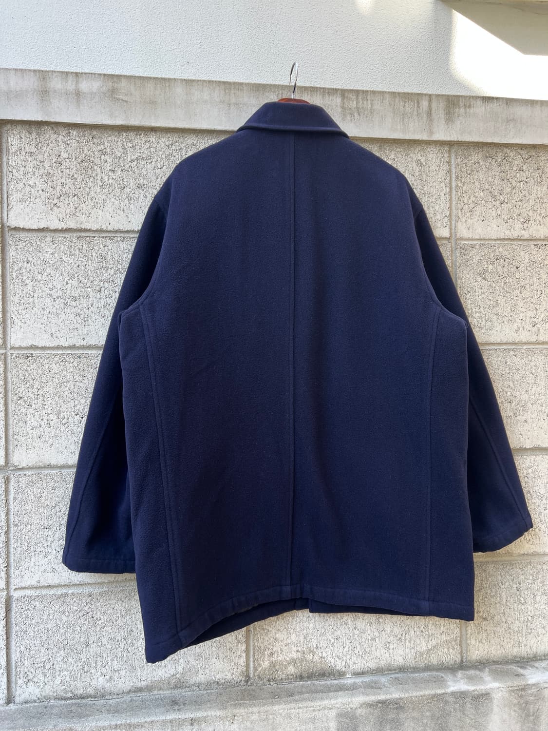 1990s POLO RALPH LAUREN 폴로랄프로렌 네이비 울 코트 상품이미지10