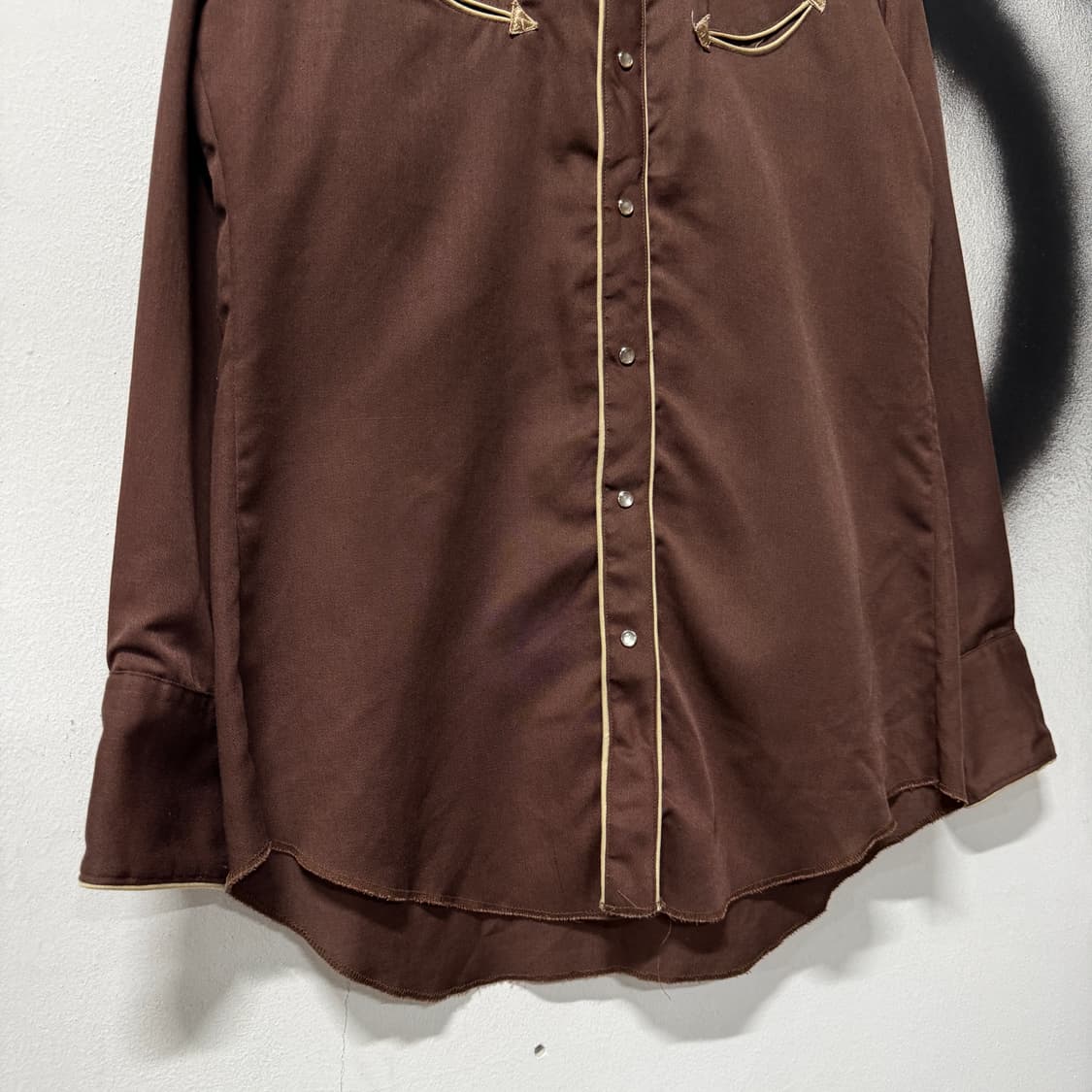 VTG 빈티지 에스닉 웨스턴 자수 디테일 더블 포켓 긴팔 셔츠 상품이미지4