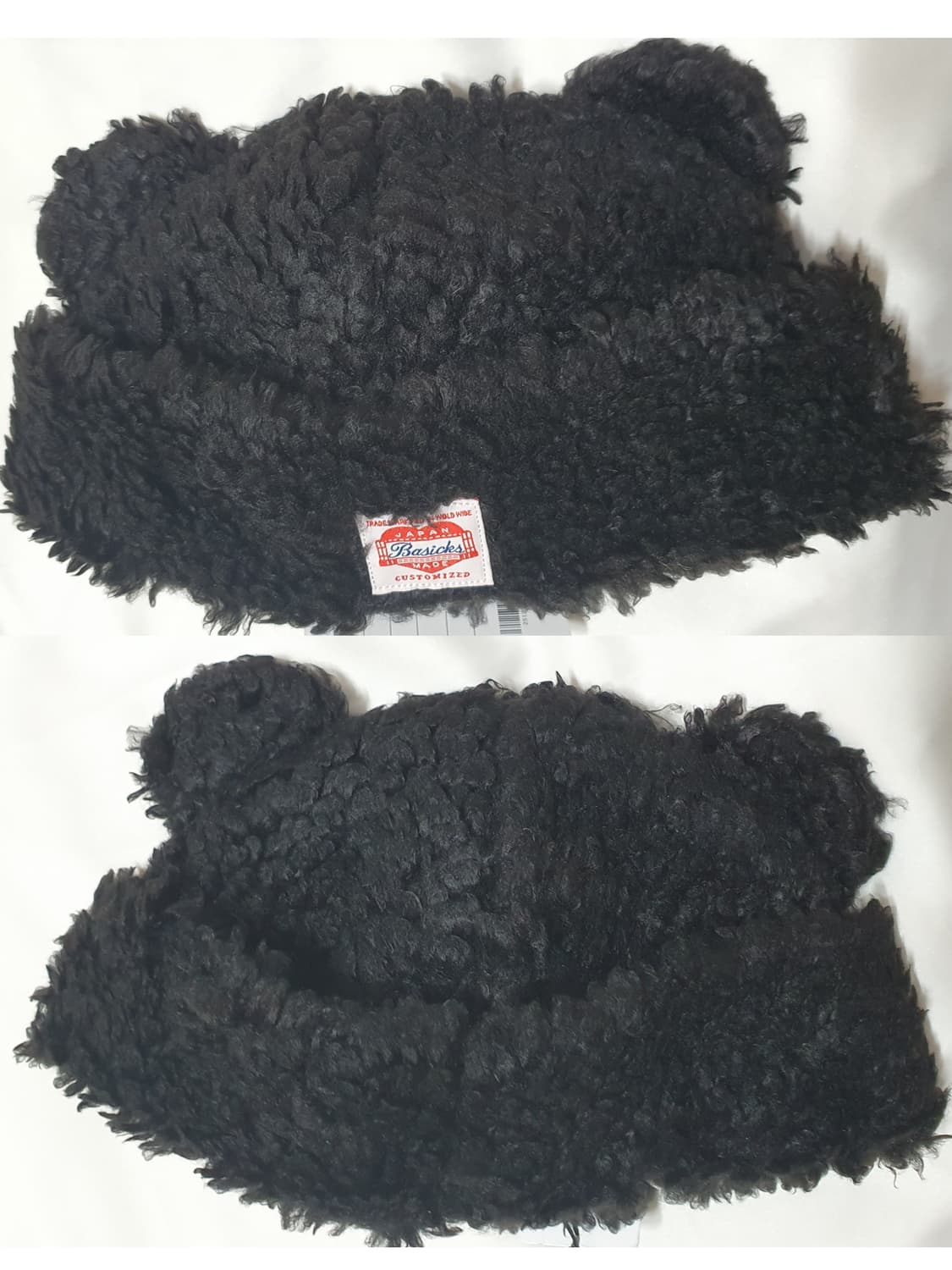 블랙 베이식스 베어 비니 뽀글이 곰돌이 벙거지 모자  상품이미지4