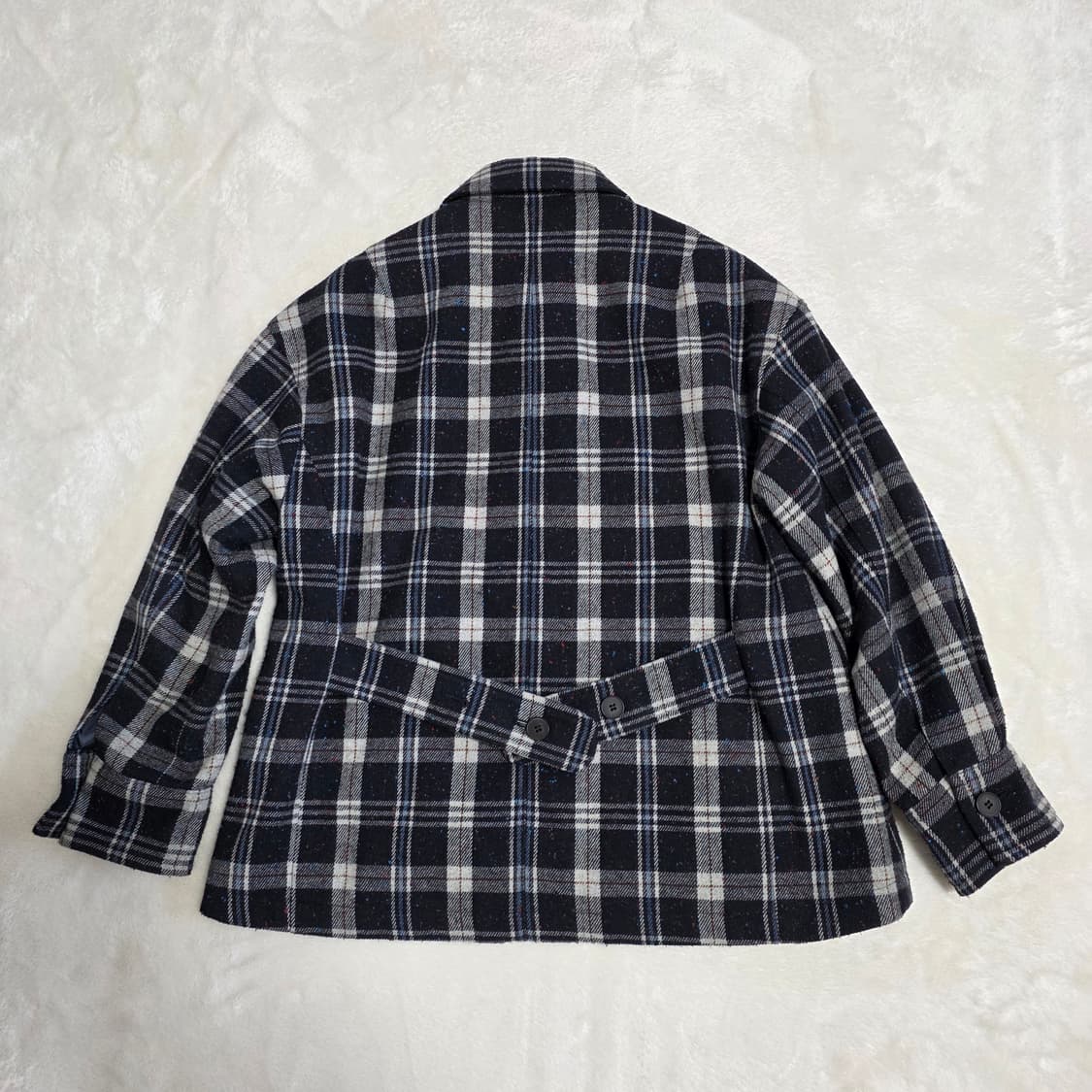 (55)여성 라삐아프 체크 자켓 상품이미지3