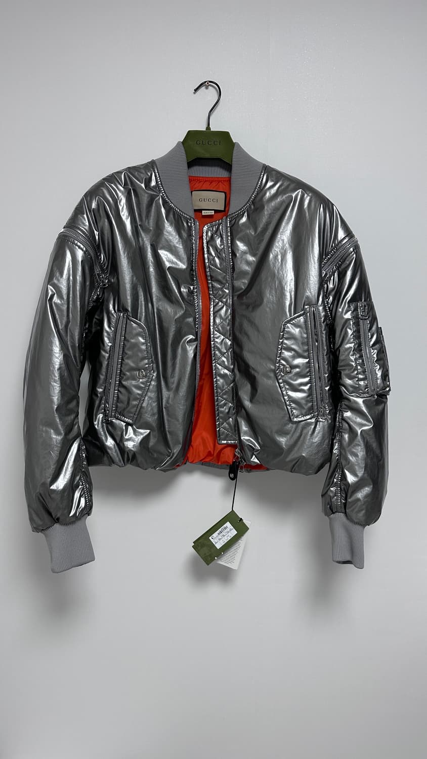 구찌 남성 실버 ma-1 점퍼 정품 새상품 50사이즈 상품이미지1