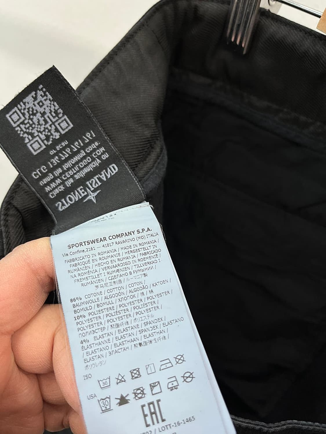 32) 스톤아일랜드 블랙 카고팬츠 상품이미지8