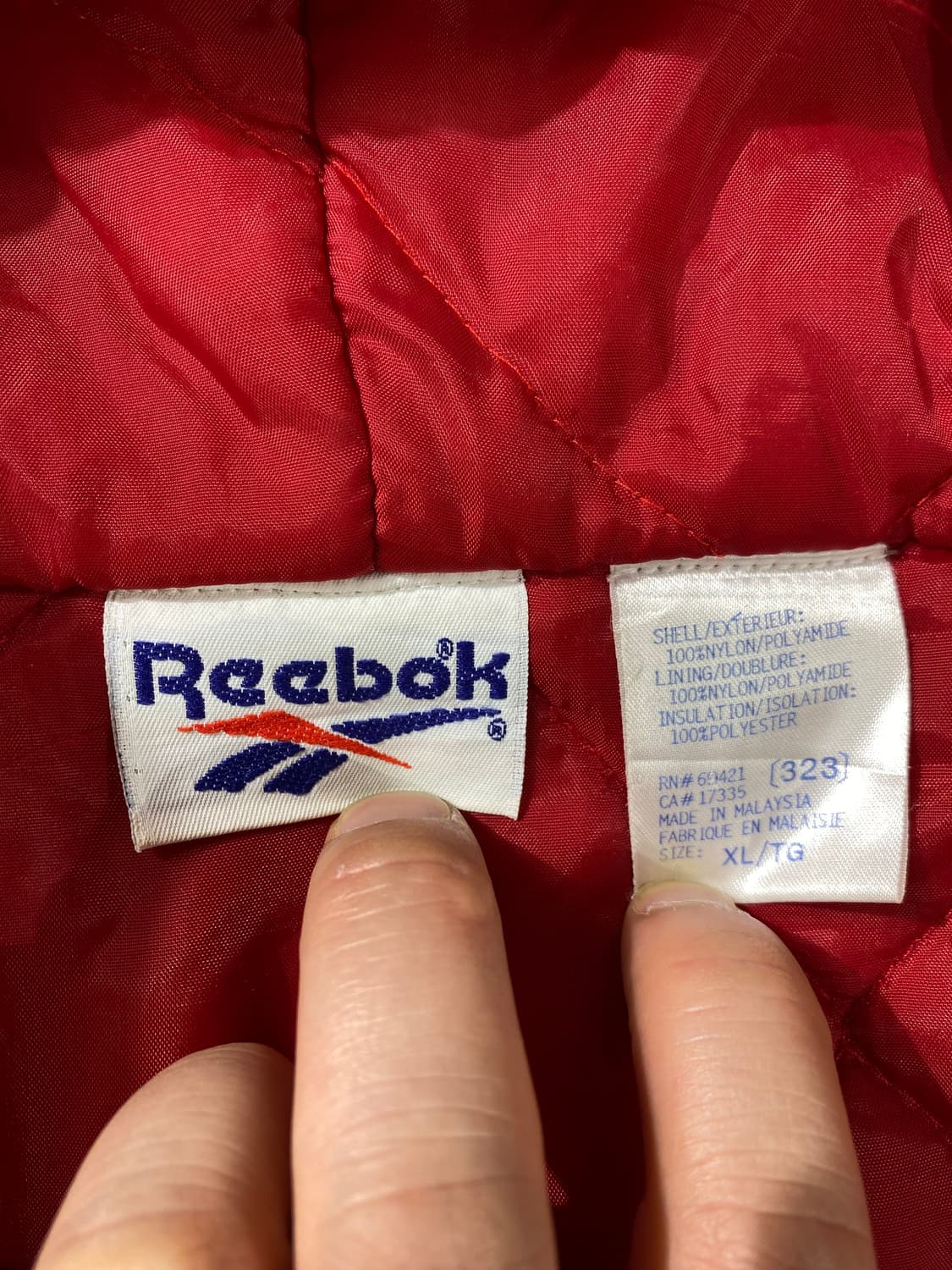 [XL] 90s Reebok 리복 올드스쿨 패디드 점퍼 상품이미지9