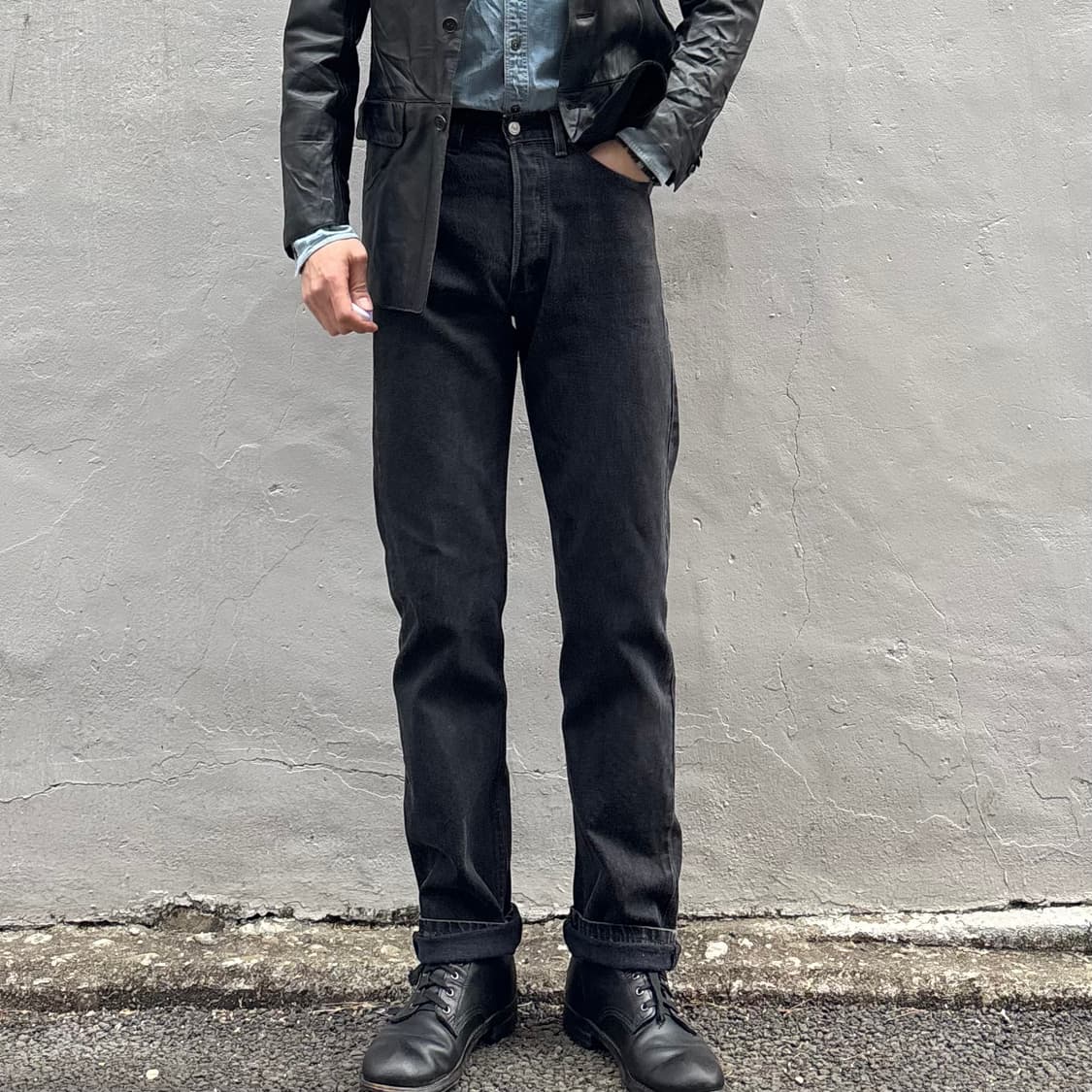 90년대 미국 리바이스 501 흑첟 상품이미지2