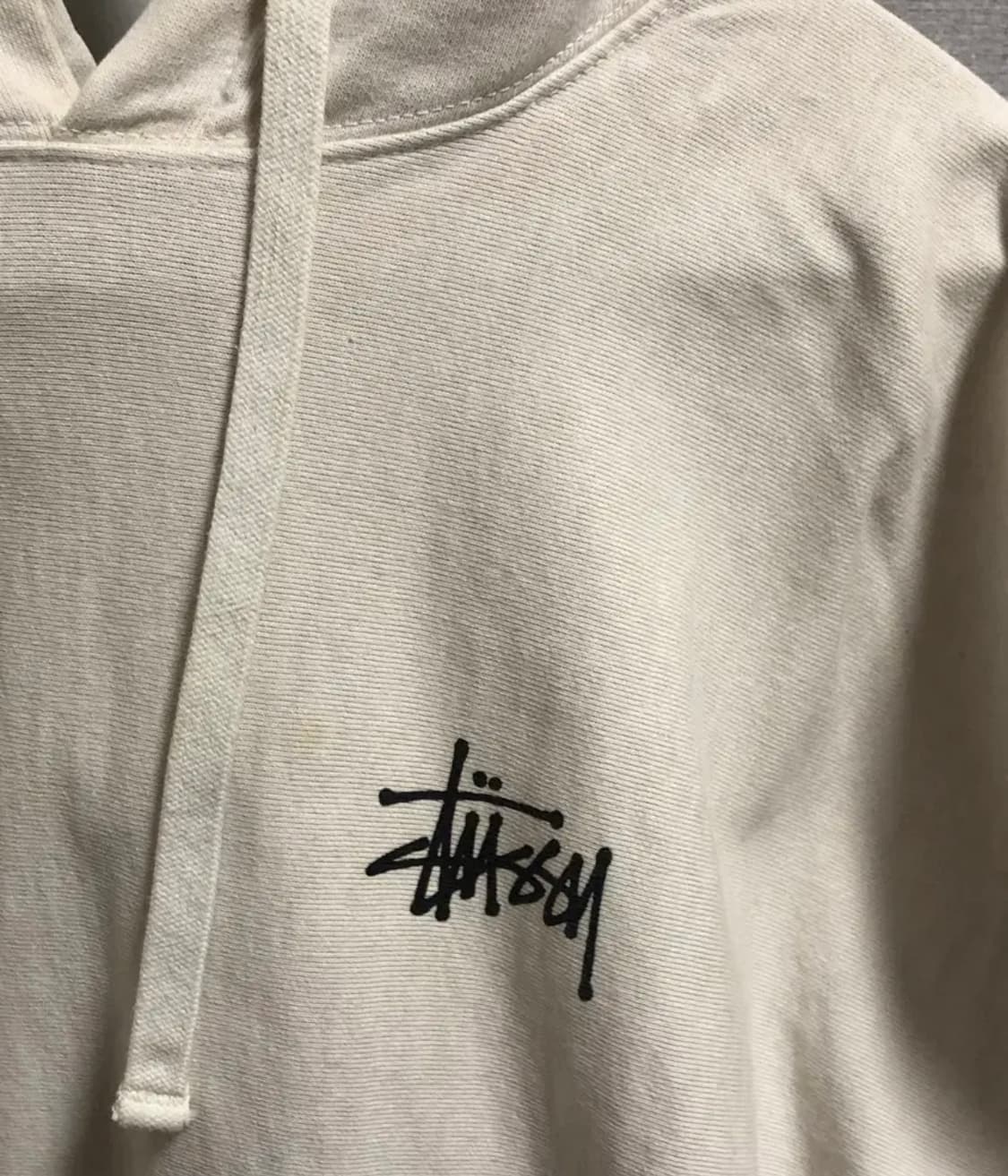 스투시 베이직 후드티 m 화이트 상품이미지4